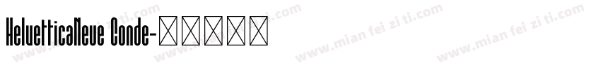 HelvetticaNeue Conde字体转换